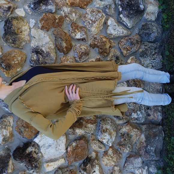 Free People Get Yer Gauze Hooded Cardigan - Picture 13 of 16